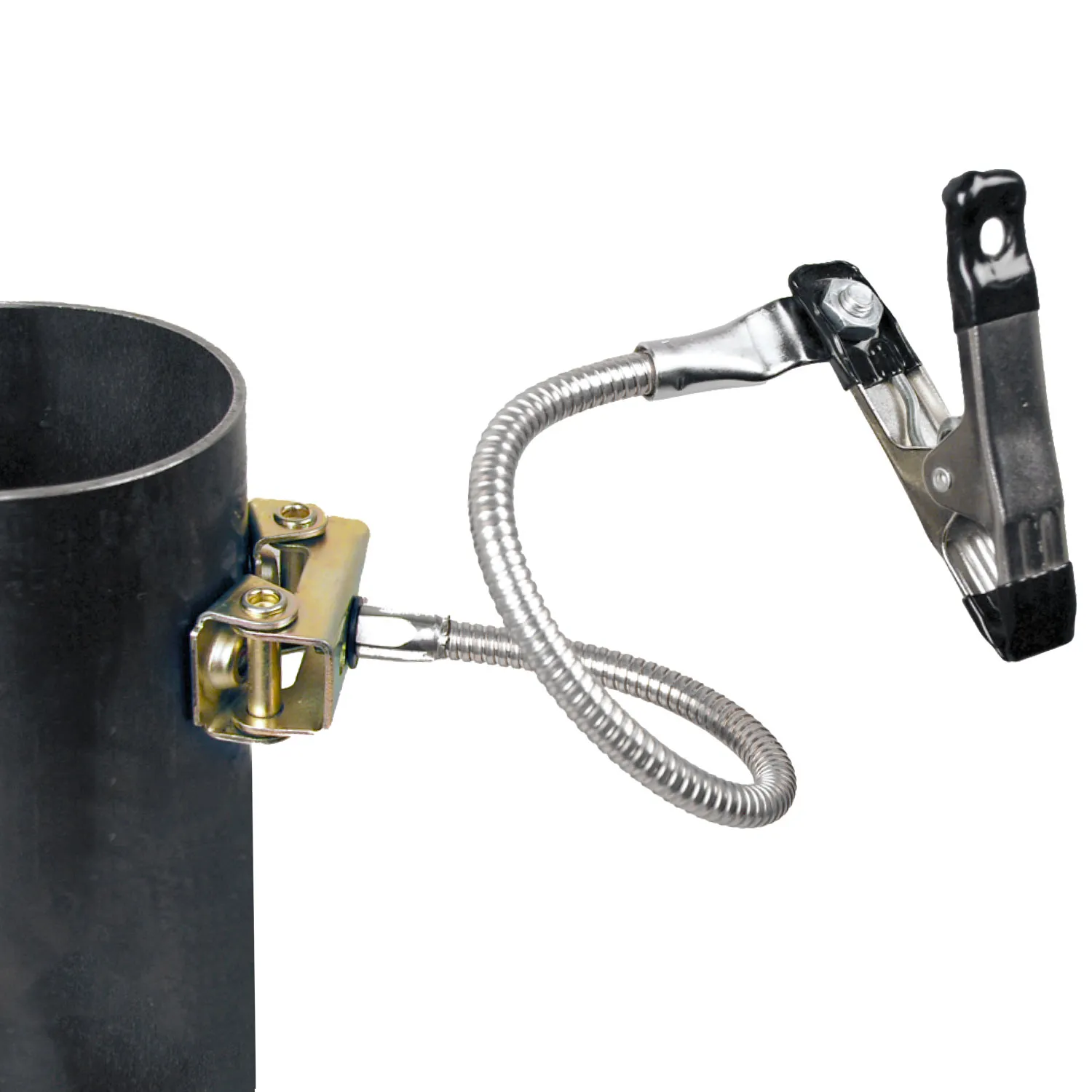 Magnetický držák SNAKE, s ohebným lankem 305 mm, svěrkou a dvěma nastavitelnými magnetickými podložkami V-Pad, AEK